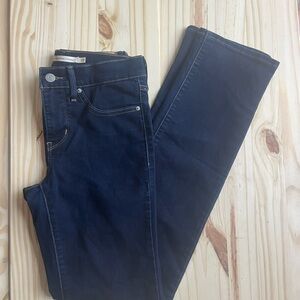 Levi's Women's Straight Leg Jeans - Dark Wash 314 25x32 mid rise